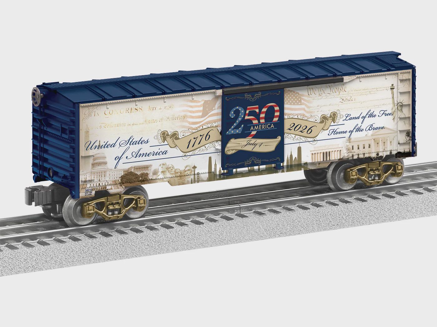 2638010 - America 250th O Gauge Boxcar
