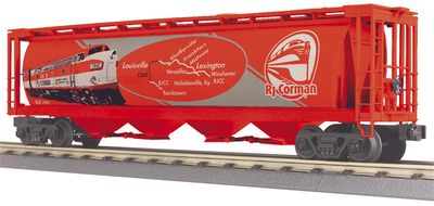 30-75776 - O Gauge RailKing RJ Corman 4-Bay Cylindrical Hopper Car