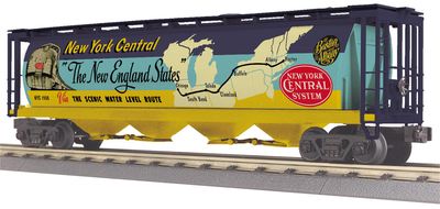 20-95777 -  Image RailKing 4-Bay Cylindrical Hopper  O Gauge RailKing New York Central 4-Bay Cylindrical Hopper Car