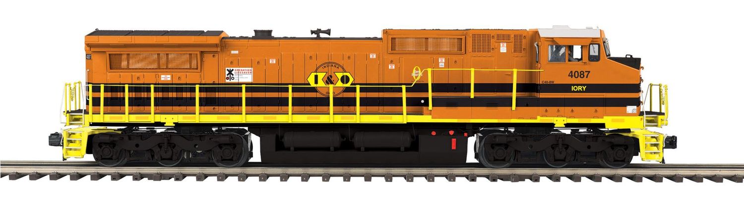 20-22069-1 - O Scale Premier Indiana &amp; Ohio Dash-8 Diesel Engine w/Proto-Sound 3.0 (Hi-Rail Wheels)