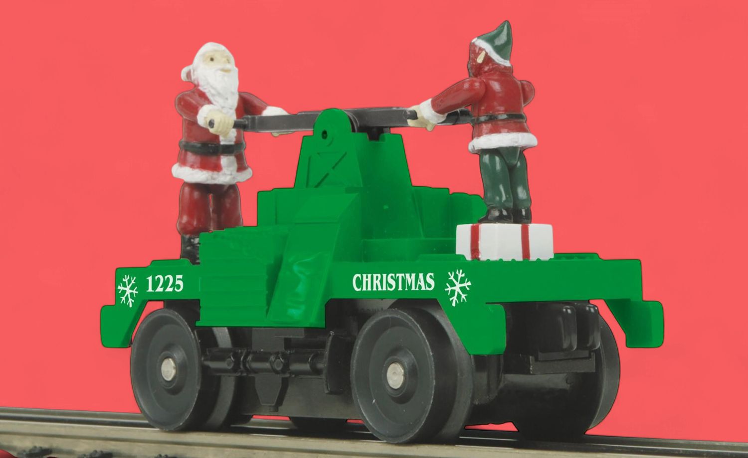 30-5256 - O Gauge RailKing Christmas Operating Hand Car