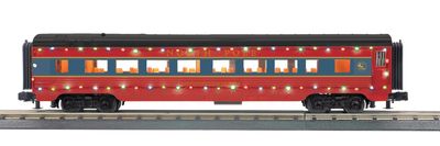 30-68312 - O Gauge RailKing North Pole 60’ Streamlined Coach Car w/LED Lights