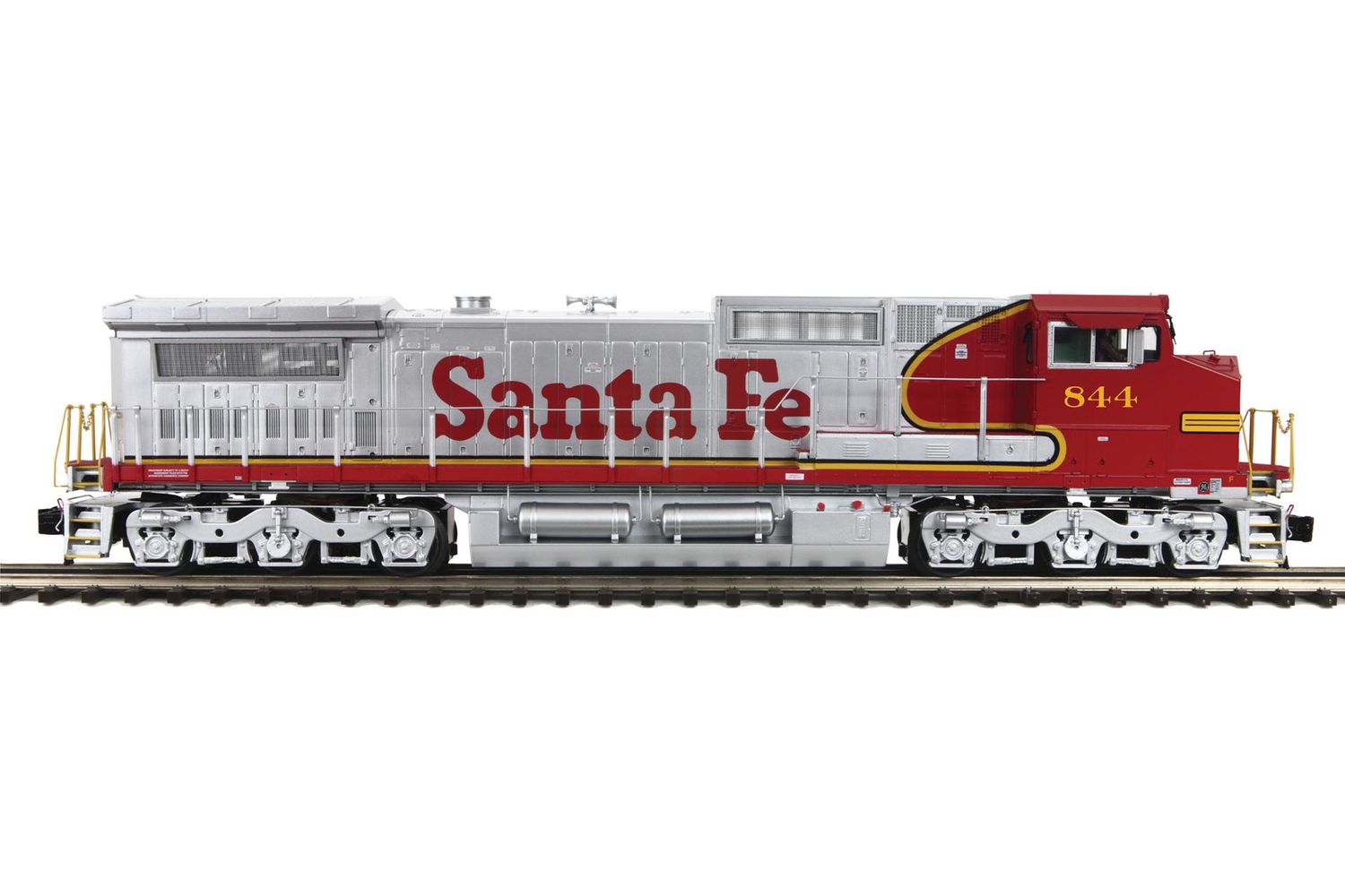 20-21976-1 - Santa Fe O Scale Premier Dash-8 Diesel Engine w/Proto-Sound 3.0 (Hi-Rail Wheels)