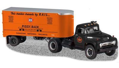 6-37842 - CN Semi-Tractor and Piggyback Trailer