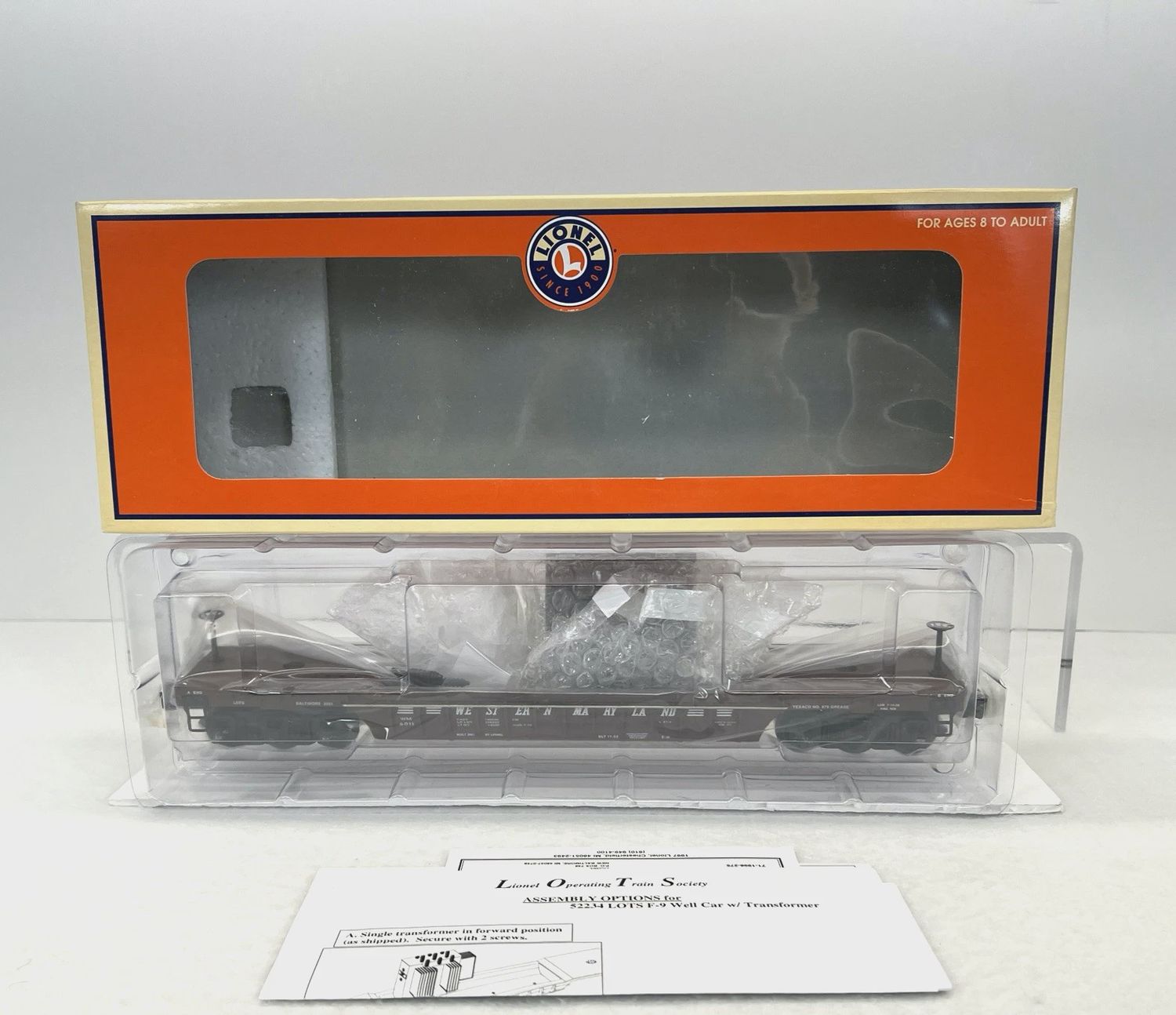 6-52234 - LOTS Western Maryland Wellcar w Transformer