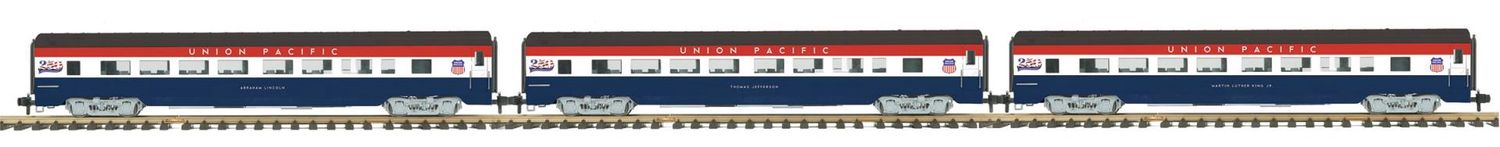 20-65043 - G Gauge RailKing One Gauge Semiquincentennial 3-Car Streamlined Passenger Car Set (Smooth)