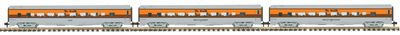 70-65042 - G Gauge RailKing One Gauge Denver Rio Grande 3-Car Streamlined Passenger Car Set (Smooth)