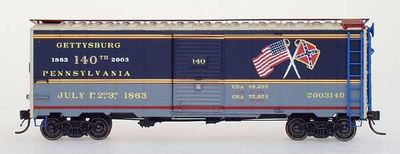 Gettysburg 140th Anniversary 1937 AAR 40' Boxcar