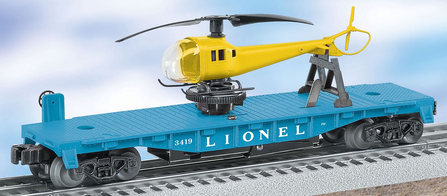 6-29827 - #3419 Lionel Lines Helicopter Launching Car