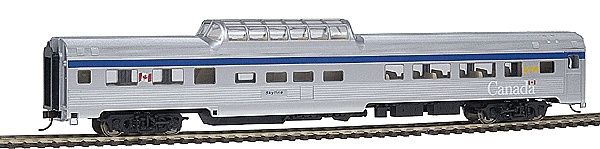 932-16483 - Budd Dome Coach - Assembled -- VIA (modern scheme)