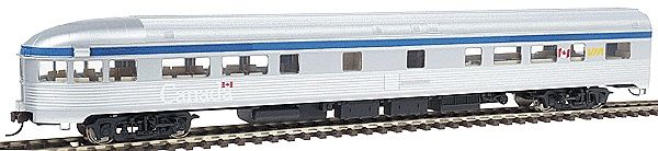932-16501 - 85' Budd Tavern-Observation Car - Assembled w/Car Number Decals -- VIA