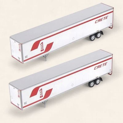 28414 - Athearn  HO Scale RTR Crete 53' Wabash Duraplate Trailers (2)