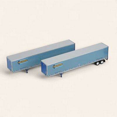 28412 - Athearn  HO Werner 53' Wabash Duraplate Trailers (Set of 2)