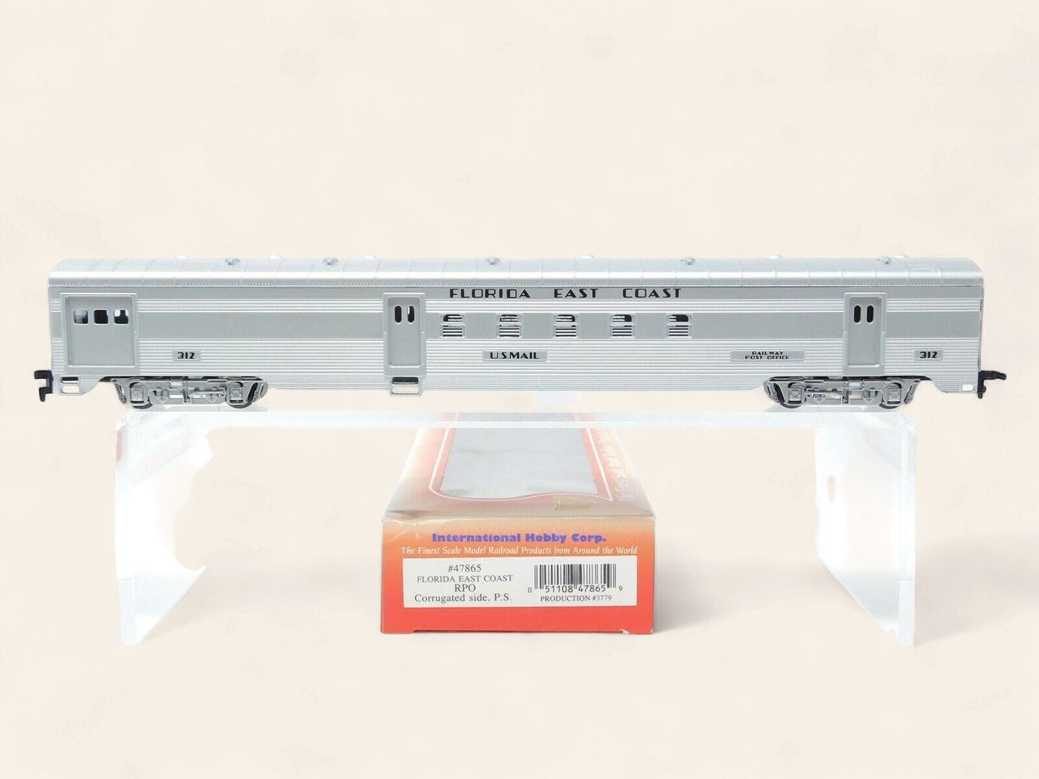 47865 - HO Scale IHC FEC Florida East Coast RPO Passenger Car #312