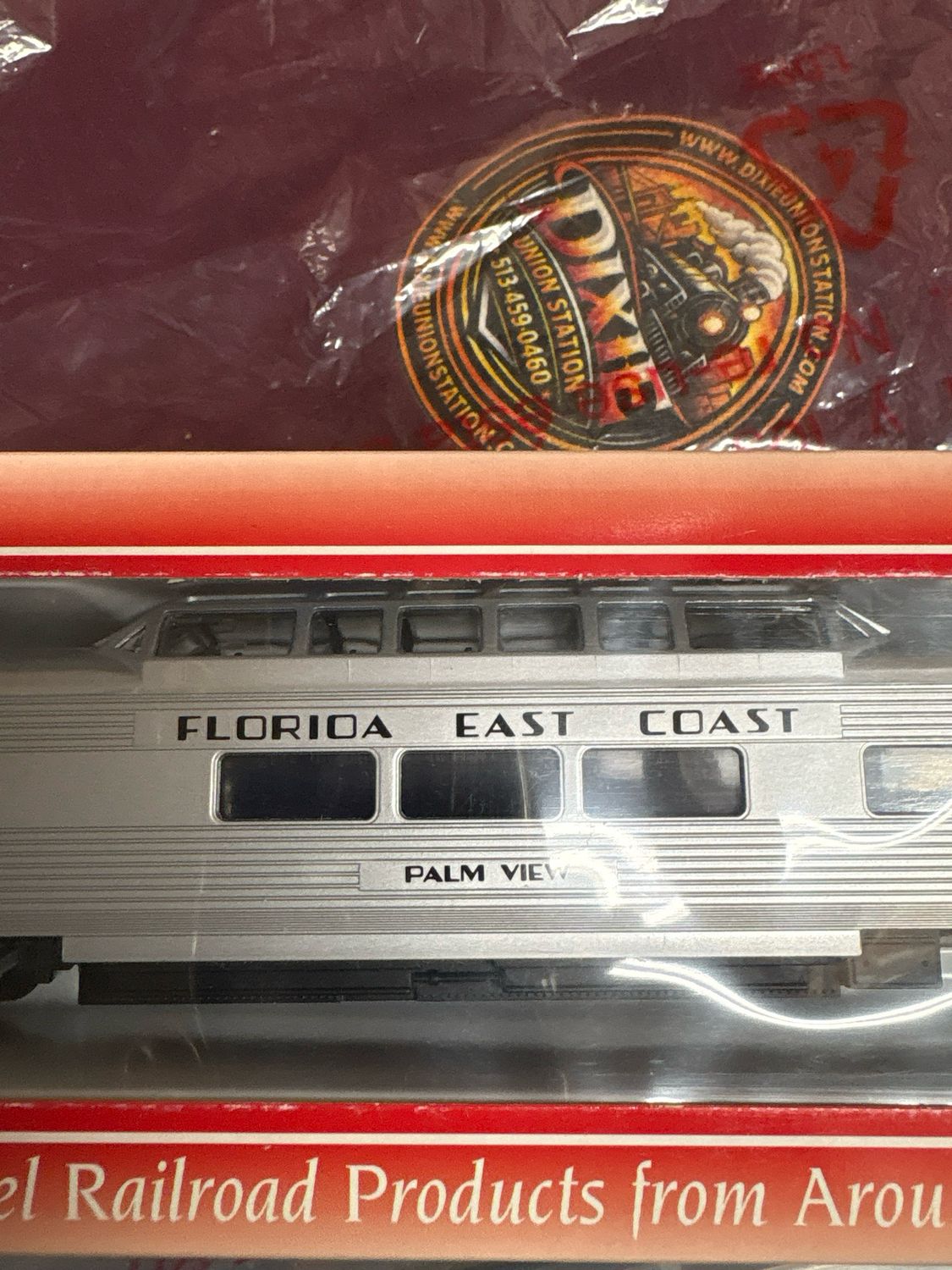 47867 - HO IHC FEC Florida East Coast Vista Dome Palm View CS Passenger Car