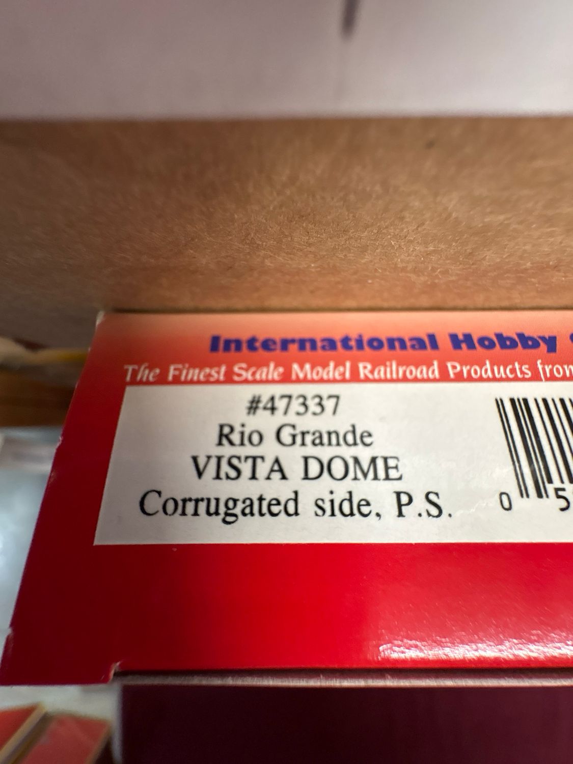 47337 - IHC HO Rio Grande Vista Dome Corrugated Side