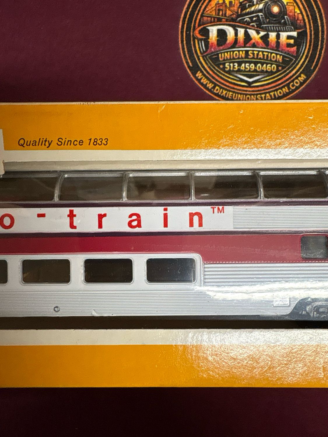 1252 - HO 85' AUTO-TRAIN FULL DOMED PASSENGER CAR