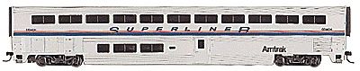 932-6101 - 85' Streamlined Superliner(R) II Coach Ready to Run -- Amtrak(R) - Phase IV