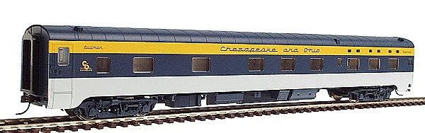 932-6729 - Pullman-Standard Streamlined 6-6-4 Sleeper - Assembled -- Chesapeake &amp; Ohio