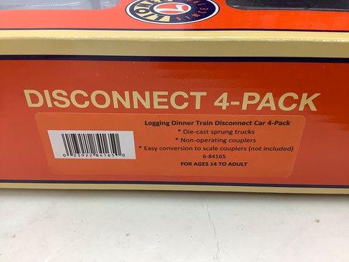 6-84165 - Logging "Dinner Train" Disconnect Car (4-Pack)
