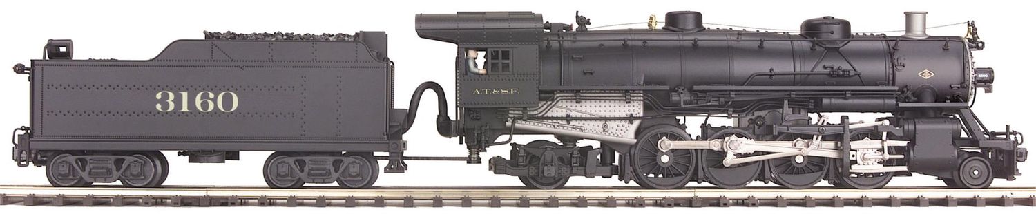20-3073-1 - Santa Fe O Scale Premier 2-8-2 USRA Light Mikado Steam Engine w/Proto-Sound 2.0