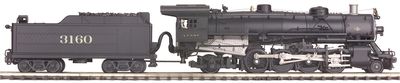 20-3073-1 - Santa Fe O Scale Premier 2-8-2 USRA Light Mikado Steam Engine w/Proto-Sound 2.0