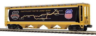 20-96906 - O Gauge Union Pacific 100 Ton Hopper Car – Plated. Coast to Coast