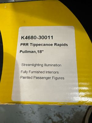 K4680-30011 - USED  PRR Tippecanoe Rapids Pullman - 18 "