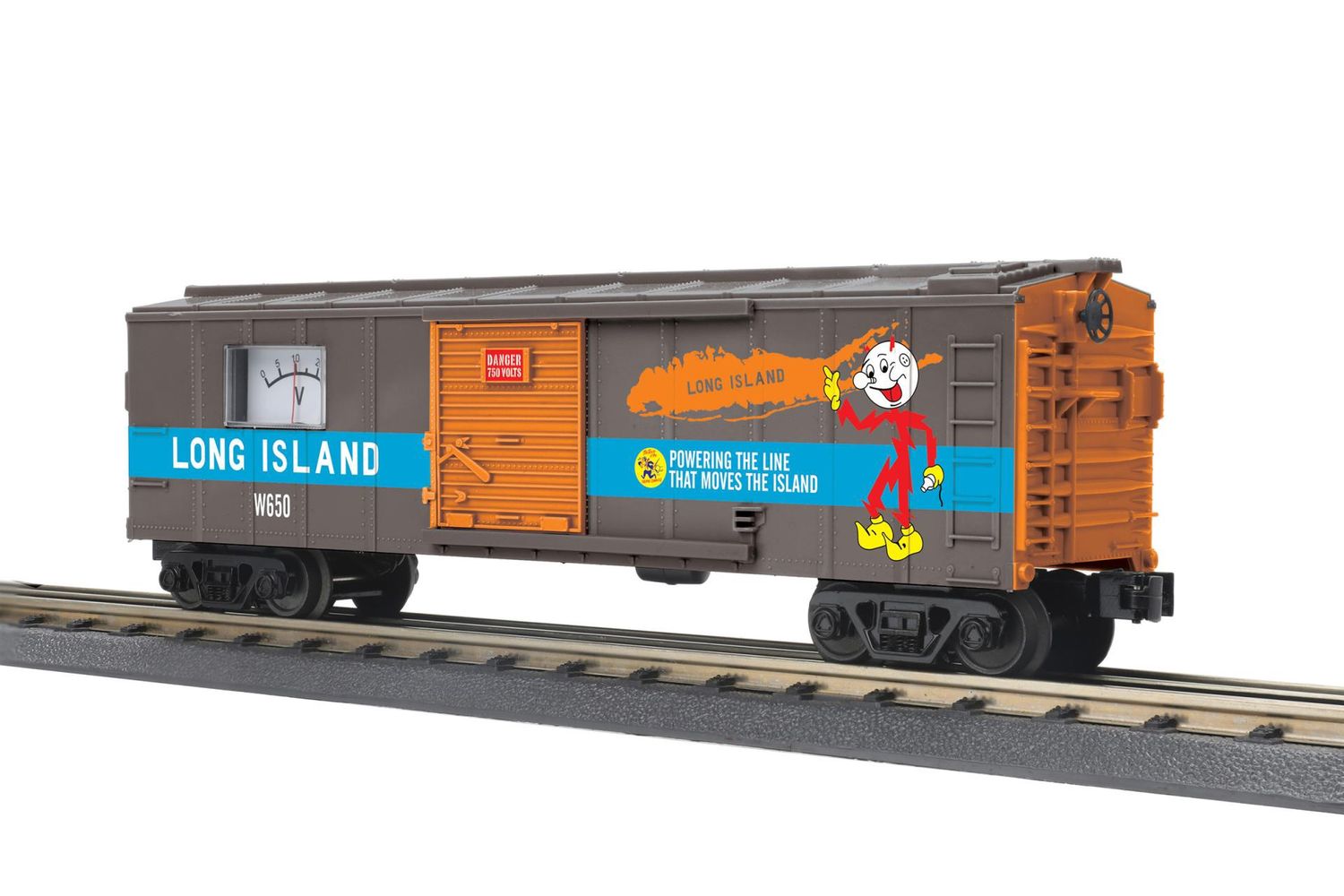 30-71266 - O Gauge RailKing Long Island Box Car w/Power Meter