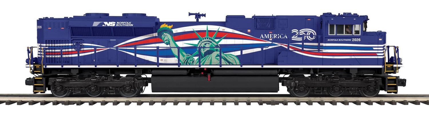20-22201-1 - "LADY LIBERTY" O Scale Premier Norfolk Southern SD70ACe Diesel Engine w/Proto-Sound 3.0 (Hi-Rail Wheels)