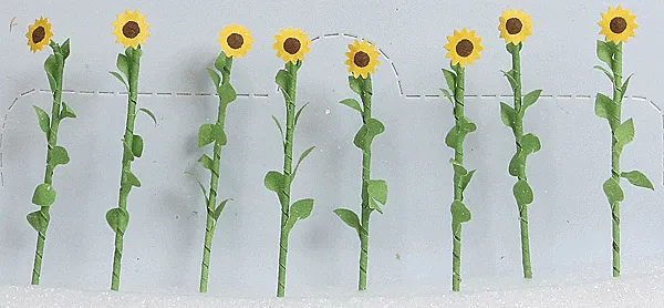 95524 - Sunflowers - Assembled -- 2" 5cm Tall pkg(16)