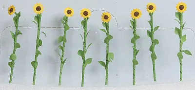 95524 - Sunflowers - Assembled -- 2" 5cm Tall pkg(16)