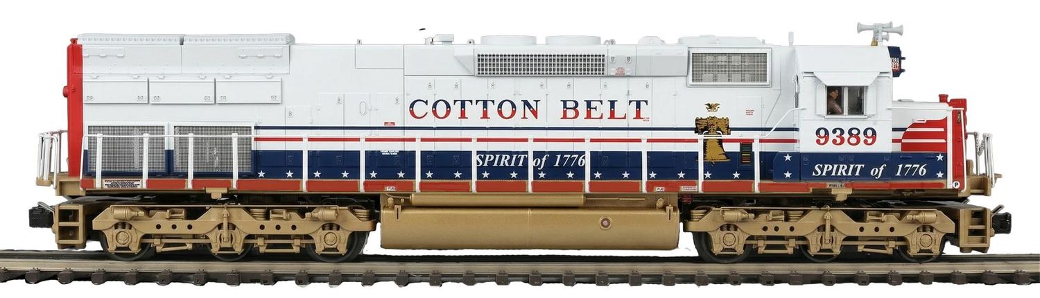 20-22184-1 - O Scale Premier Cotton Belt SD45T-2 Tunnel Motor Diesel Engine w/Proto-Sound 3.0 (Hi-Rail Wheels)