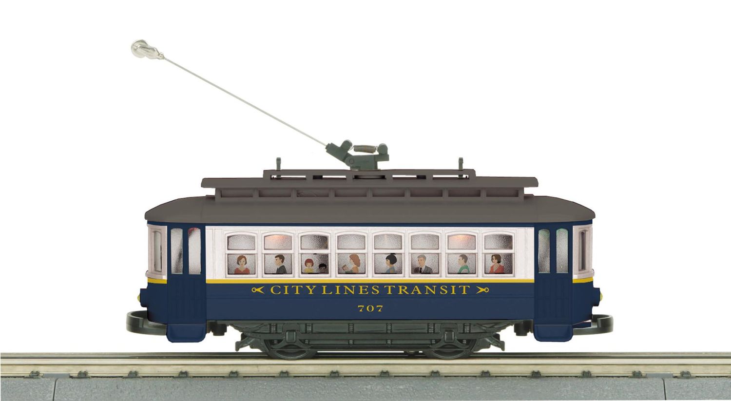 30-5257 - O Gauge RailKing City Lines Bump-n-Go Trolley