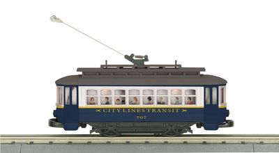 30-5257 - O Gauge RailKing City Lines Bump-n-Go Trolley