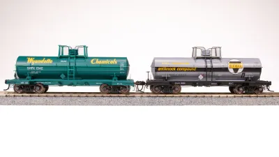 7669 - 6000 Gallon Tank, 1960's Variety 2-pack A, HO (Ethyl Corp, Wyandotte)