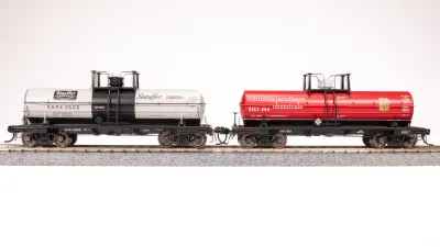 7670 - 6000 Gallon Tank, 1960's Variety 2-pack B, HO (Columbia Southern, Stauffer Chemical)