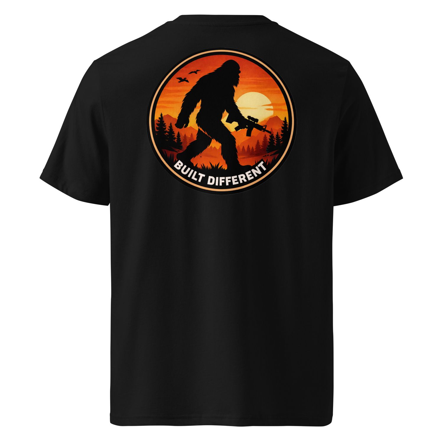 "BUILT DIFFERENT" Unisex organic ribbed neck t-shirt