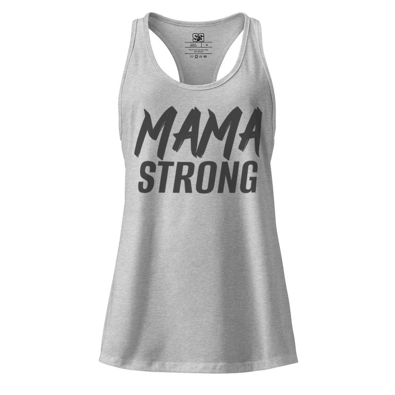 "Mama STRONG" Women’s fitted racerback tank top