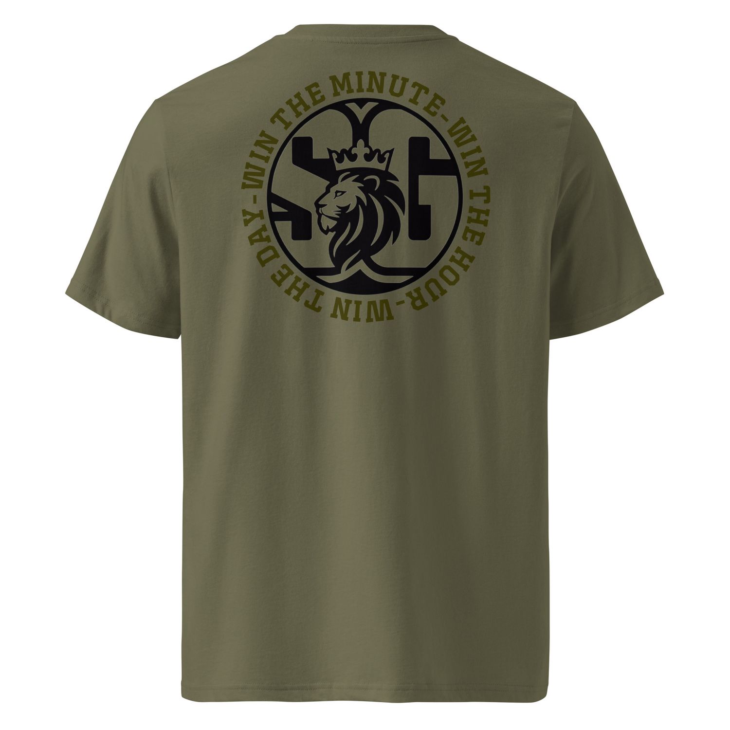"Win the Day" Unisex organic ribbed neck t-shirt