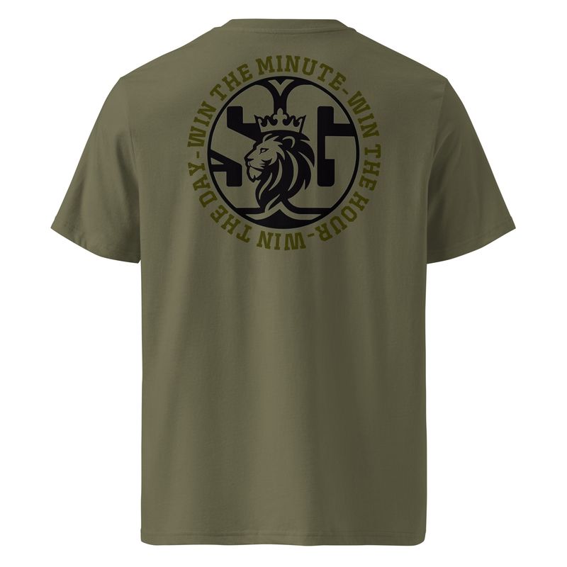 "Win the Day" Unisex organic ribbed neck t-shirt