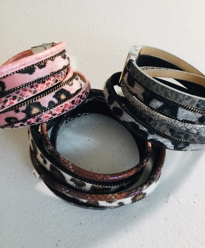 Wrap Bracelet with Animal Print