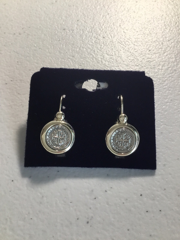 Silver Small Coins Earrings