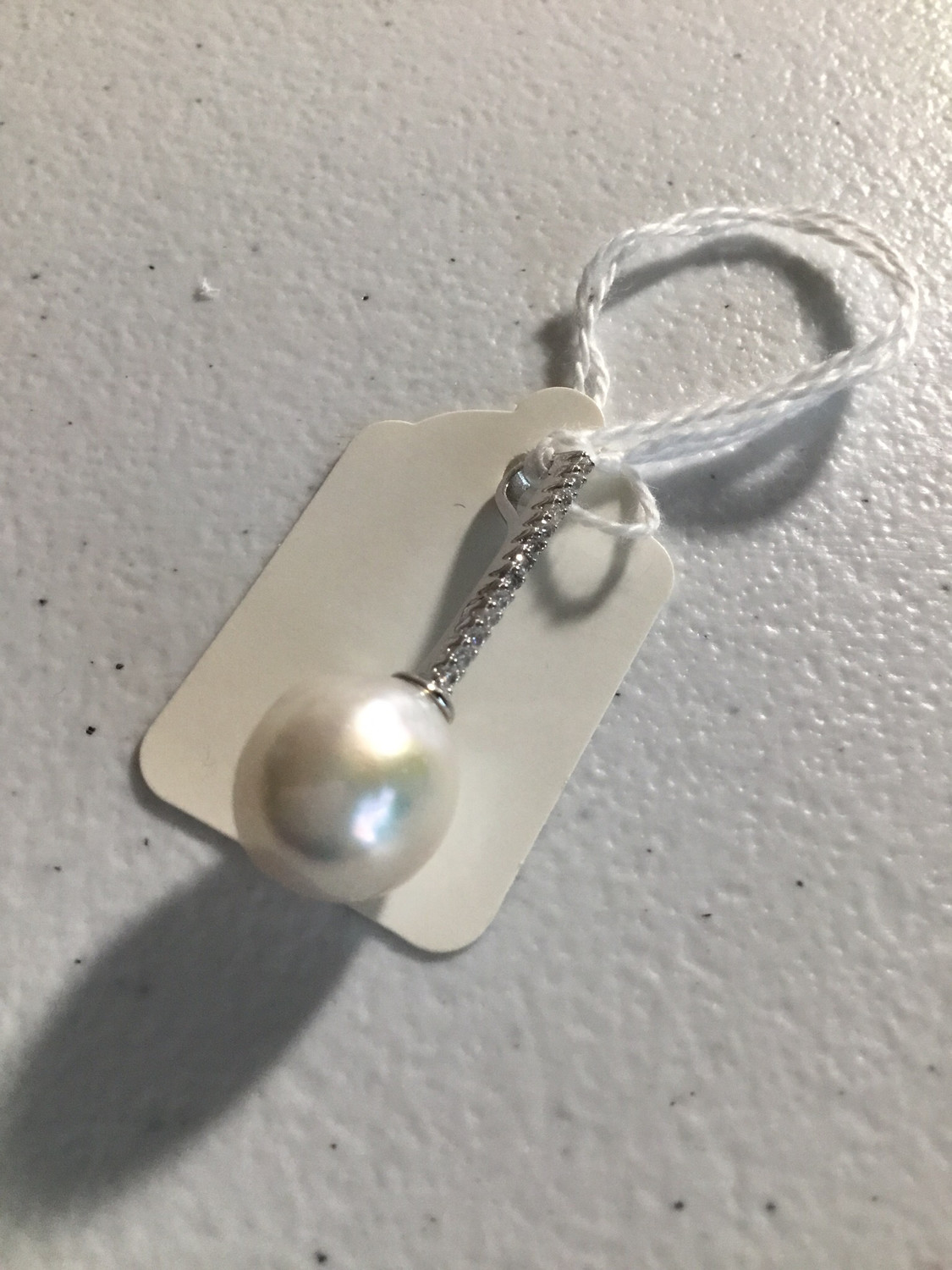 Sterling Silver White Edison-Pearl Pendant