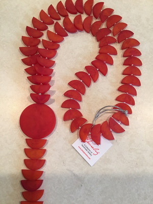 Long Half Moon Shape Handmade Beads