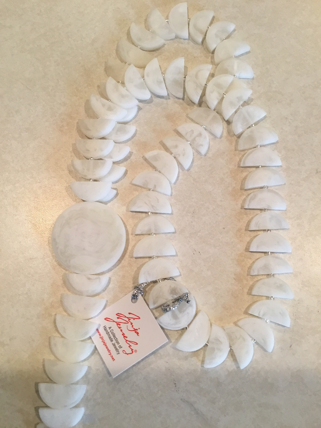 Long Half Moon Shape Handmade Beads