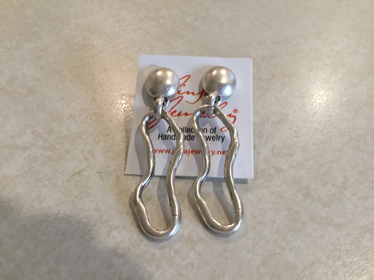Pewter Loop Earrings