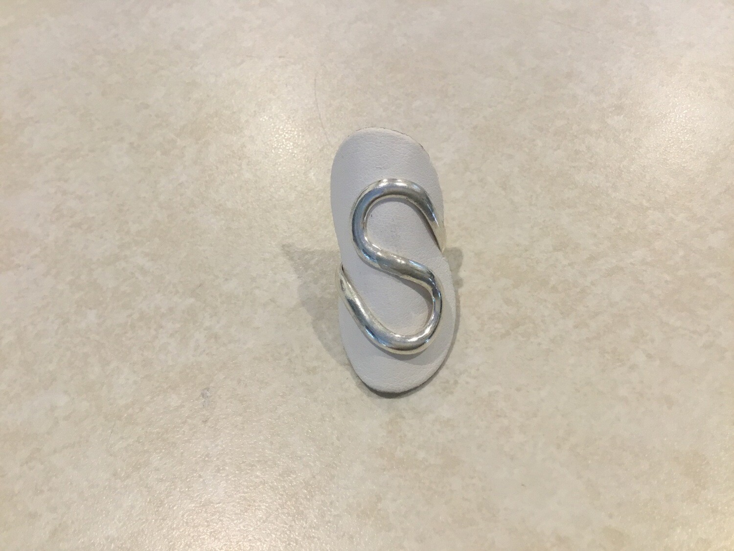 Silver Adjustable S Design Ring