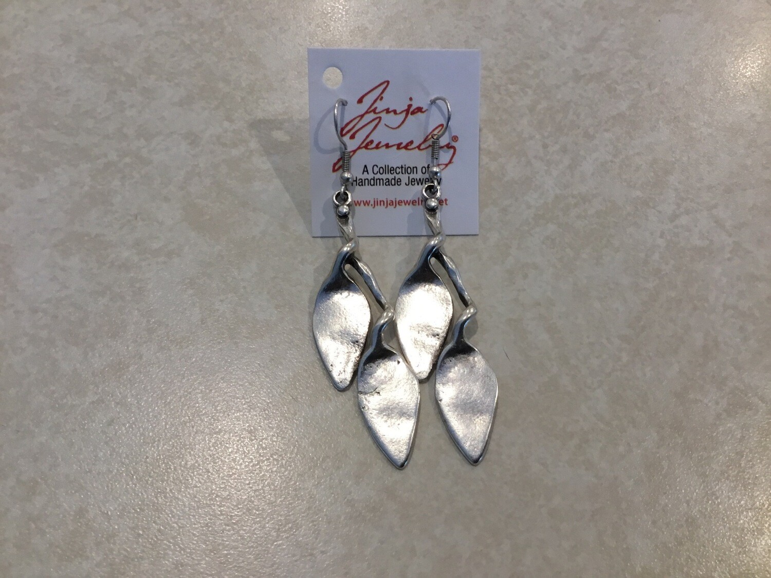 Handmade Pewter Arrow Earrings