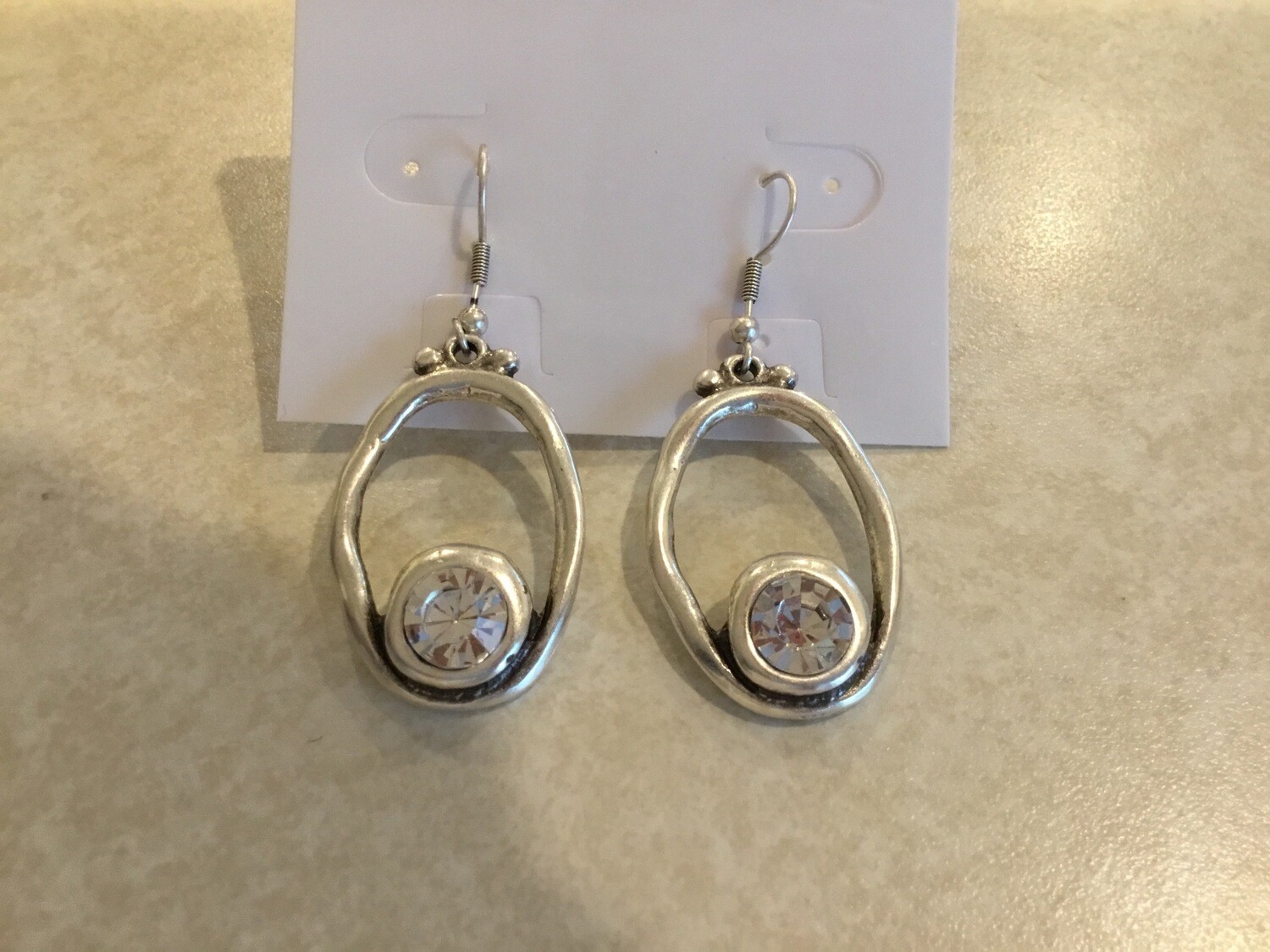 Handmade Pewter Earrings With Hooks And Cl